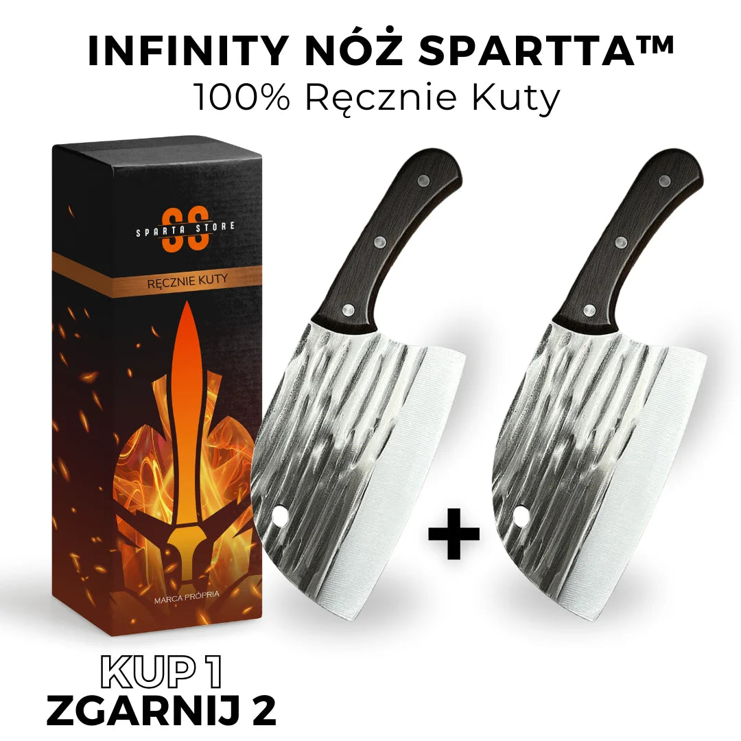 (KUP 1, ZGARNIJ 2) NÓŻ INFINITY SPARTTA™ • 100% RĘCZNIE KUTY